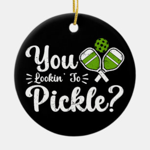 Décoration En Céramique Vous recherchez Pickle Pickleball Player Drôle