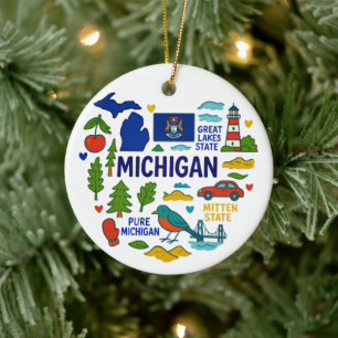 Décoration En Céramique Voyage de famille personnalisé au Michigan pour No