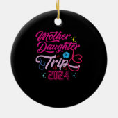 Décoration En Céramique Voyage Fille Mère 2024 Week-end Vacation Mère (Dos)
