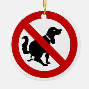 Décoration En Céramique VOYAGE ⚠ THAÏE NO DOG Fouling ⚠