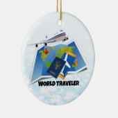 Décoration En Céramique Voyageur mondial (Droite)