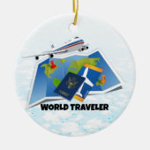 Décoration En Céramique Voyageur mondial (Devant)