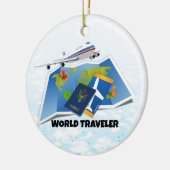 Décoration En Céramique Voyageur mondial (Gauche)