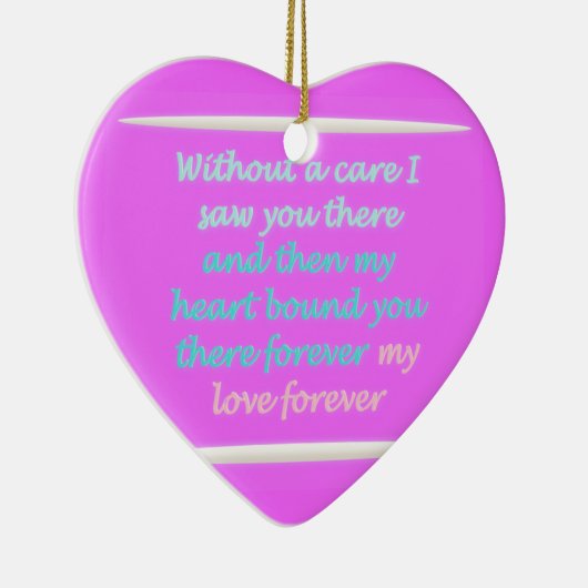 Décoration En Céramique Vrai romance poème motif rose (Droite)