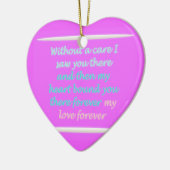 Décoration En Céramique Vrai romance poème motif rose (Gauche)