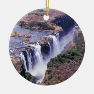 Décoration En Céramique Vue aérienne des chutes Victoria - Zimbabwe, Afriq