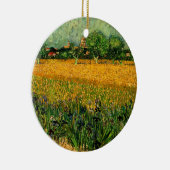 Décoration En Céramique Vue d'Arles avec Irises par Vincent van Gogh (Droite)