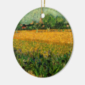 Décoration En Céramique Vue d'Arles avec Irises par Vincent van Gogh (Gauche)