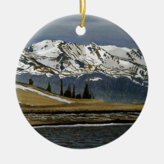 Décoration En Céramique Vue de montagne enneigée de Leadville Colorado