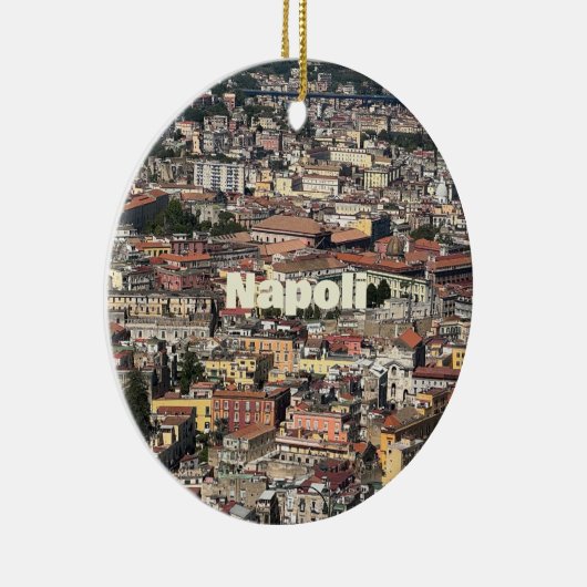 Décoration En Céramique Vue de Naples, Italie (Droite)