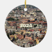 Décoration En Céramique Vue de Naples, Italie (Dos)