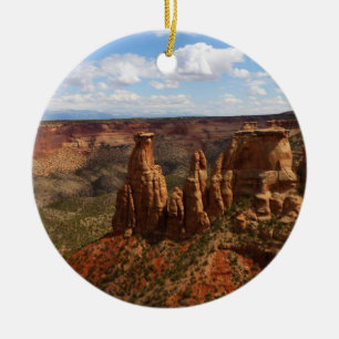 Décoration En Céramique Vue depuis le sentier Canyon Rim à Colorado Monume