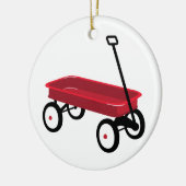 Décoration En Céramique Wagon rouge (Gauche)