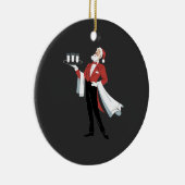 Décoration En Céramique Waitress Christmas Santa Server Xmas (Droite)