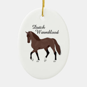 DÉCORATION EN CÉRAMIQUE WARMBLOOD NÉERLANDAIS