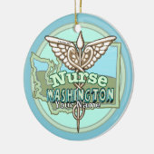 Décoration En Céramique Washington Nurse Caduceus (Gauche)