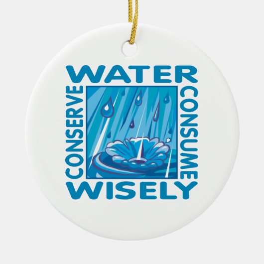 Décoration En Céramique Water Conservation (Devant)