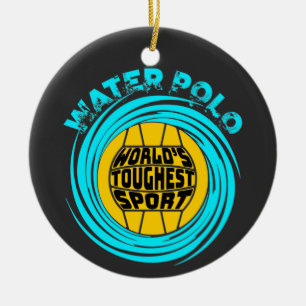 Décoration En Céramique Water Polo Sport le plus dur au monde