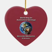 Décoration En Céramique WDAH. Souvenirs enregistrés. 27 octobre (Dos)