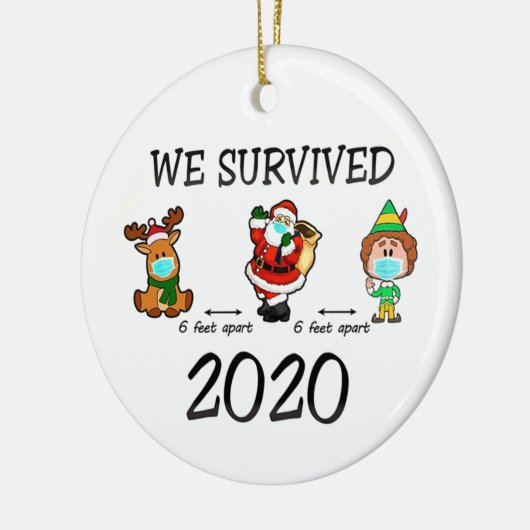 Décoration En Céramique We Survived 2020 (Gauche)