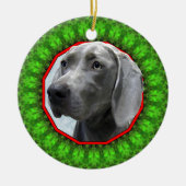 Décoration En Céramique Weimaraner Howliday heureux (Devant)