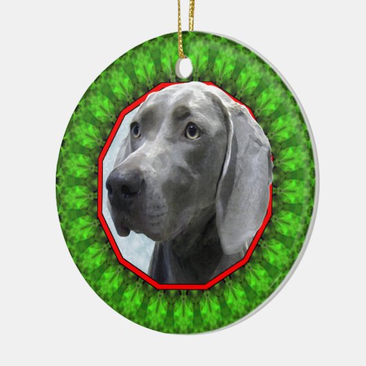 Décoration En Céramique Weimaraner Howliday heureux (Gauche)