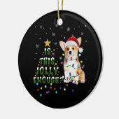 Décoration En Céramique Welsh Corgi Jolly (Gauche)