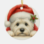 Décoration En Céramique Westie mignon (Devant)