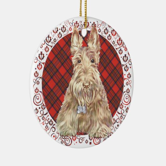 Décoration En Céramique Wheate Tartan (Droite)