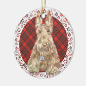 Décoration En Céramique Wheate Tartan (Gauche)