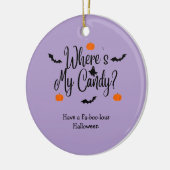 Décoration En Céramique Where's My Candy - Trick or Treat Halloween (Gauche)