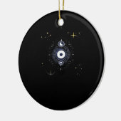 Décoration En Céramique Whimsigoth Night Sky Sun Moon Witchy Classic Vinta (Gauche)
