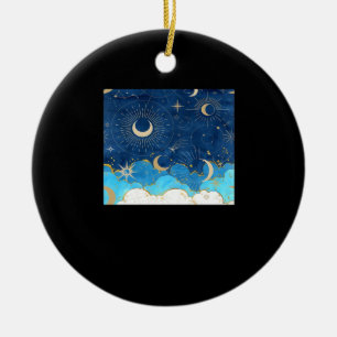 Décoration En Céramique Whimsigoth Nuages Sun Moon Witchy Classic