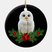 Décoration En Céramique White Snow Christmas Owl (Dos)