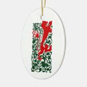 Décoration En Céramique Will Bradley Heraldic Lion (Gauche)