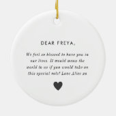 Décoration En Céramique Will You Be My Godmother Photo Proposal (Dos)