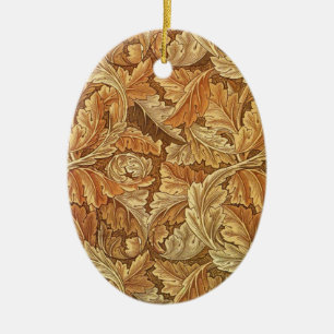 Décoration En Céramique William Morris Acanthus Brun Feuilles d'Automne