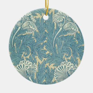 Décoration En Céramique William Morris Classique Tulipe Bleu Floral
