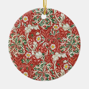 Décoration En Céramique William Morris Fleur d'antiquité aux algues Vert r