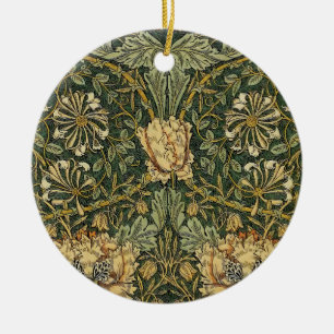 Décoration En Céramique William Morris Honeysuckie Vert Jaune