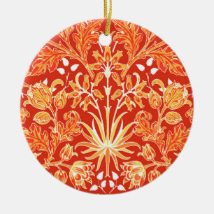 Décoration En Céramique William Morris Hyacinth Print, Mandarin Orange