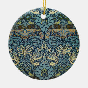 Décoration En Céramique William Morris Paon et Dragon Tissé