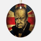 Décoration En Céramique Winston Churchill (Gauche)