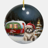 Décoration En Céramique Winter Havanese Caravan Christmas Adventure (Dos)