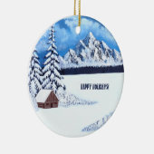 Décoration En Céramique Winter Wonder Round (Droite)