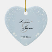 Décoration En Céramique Winter Wonderland | Notre premier Noël, M. et Mme. (Dos)