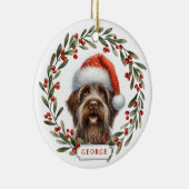Décoration En Céramique Wirehaired Pointing Griffon Dog Ceramic Ornament (Droite)