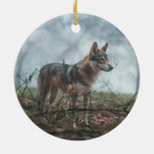 Décoration En Céramique Wolfdog (Dos)