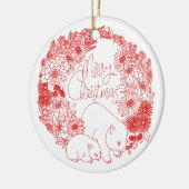 Décoration En Céramique Wombat Christmas Red (Gauche)
