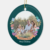 Décoration En Céramique Wonderland Dreamer fleurs wreath_green (Gauche)